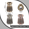 Unicraftale 3Pcs 3 Colors Brass EDC European Beads KK-UN0001-86-3