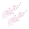 Polyester Flower Embroider Thread Iron on/Sew On Patches PATC-WH20017-19J-6