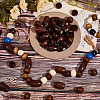 160Pcs 2 Styles Wood Beads WOOD-PA0001-31-4