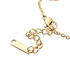 304 Stainless Steel Heart Link Chain Bracelet for Women BJEW-B064-08G-3