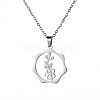 Stainless Steel Pendant Necklaces PW-WG57218-01-1