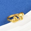 304 Stainless Steel Adjustable Open Cuff Rings for Women RJEW-U063-01B-G-2