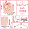 Gold Stamping Thank You Paper Candy Gift Tote Boxes CON-WH0110-38A-2
