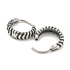 316 Surgical Stainless Steel Hoop Earrings EJEW-D096-09A-AS-2