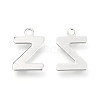 Non-Tarnish 201 Stainless Steel Charms STAS-C021-06P-Z-2