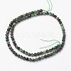 Natural Ruby in Zoisite Bead Strands G-P213-35-2