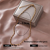 European 304 Stainless Steel Box Chain Necklaces for Women OE0950-6-1