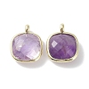 Natural Amethyst Pendants G-G012-09E-02-2