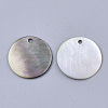 Black Lip Shell Pendants SSHEL-S251-36B-2