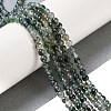 Natural Moss Agate Bead Strands G-J358-01-4mm-5