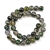 Natural Moss Agate Beads Strands G-J358-01-10MM-3