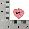 304 Stainless Steel Enamel Charms STAS-P388-19B-G-3