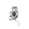 Alloy Rhinestone Brooch PW-WGDE135-01-3