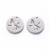 Non-Tarnish 201 Stainless Steel Pendants X-STAS-F231-034P-1