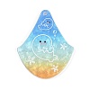 Marine Organism Series Fan Shape Acrylic Pendants OACR-Q101-03B-1