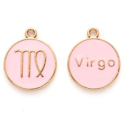 Alloy Enamel Pendants X-ENAM-S124-01A-09B-1