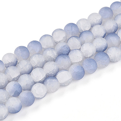 Crackle Glass Beads X1-GLAA-N009-10mm-07-1
