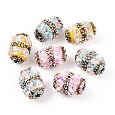 Handmade Indonesia Alloy Beads IPDL-B001-06-1