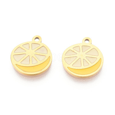 304 Stainless Steel Enamel Charms STAS-T065-56G-02-1