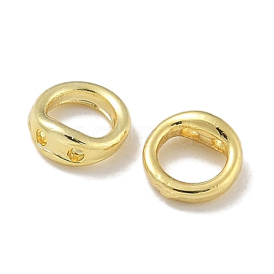 Brass Ring Charm Connectors KK-P284-06G-01-1