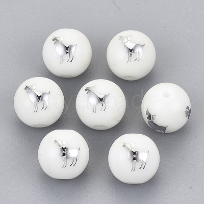 Electroplate Glass Beads EGLA-S178-11B-01-1