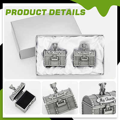 Alloy Engraved My Curl My Tooth Box Set CON-WH0097-13-1