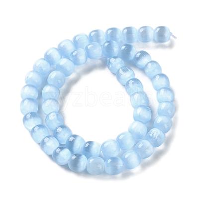 Natural Selenite Beads Strands G-B103-A01-07-1