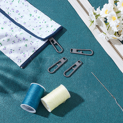 Titanium Alloy Zipper Pull Tabs PALLOY-WH0048-33A-1
