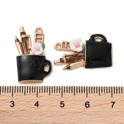 Alloy Enamel Pendants X-FIND-O003-02A-KCG-1