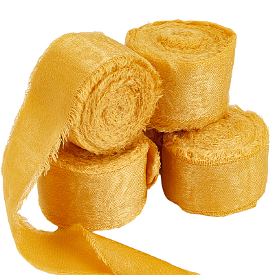 5 Rolls 5M Satin Frayed Ribbon SRIB-DR0001-01D-1