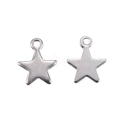 Tarnish Resistant 201 Stainless Steel Charms STAS-F039-04A-P-1