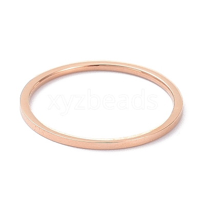 1mm Polished Plain Dome Finger Ring for Girl Women RJEW-C012-02G-RG-1
