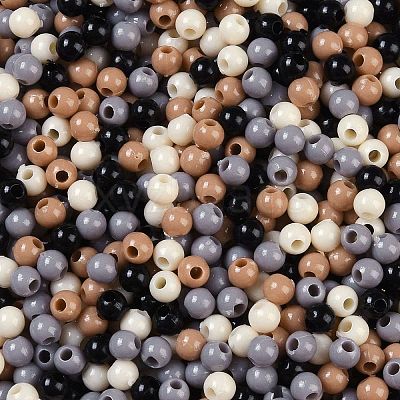Opaque Acrylic Beads X1-OACR-H118-07A-02-1