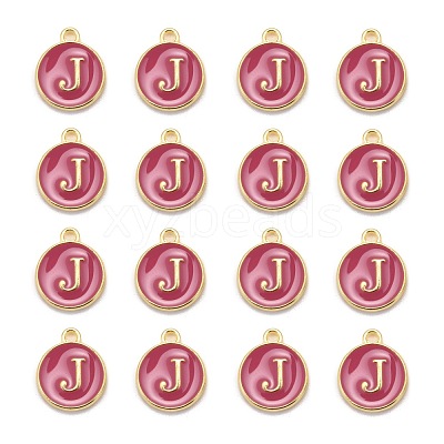 Golden Plated Alloy Enamel Charms X-ENAM-S118-08J-1