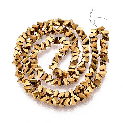 Electroplate Glass Beads Strands GLAA-N024-4mm-01-1