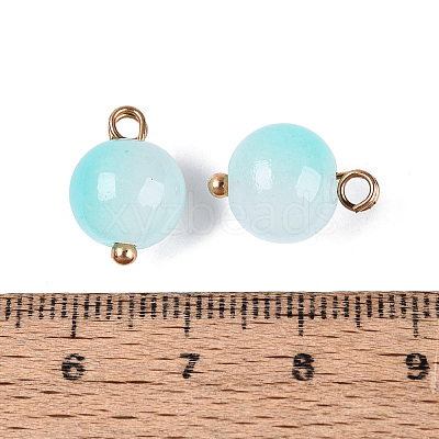 Alloy Glass Pendants GLAA-P080-03G-04-1