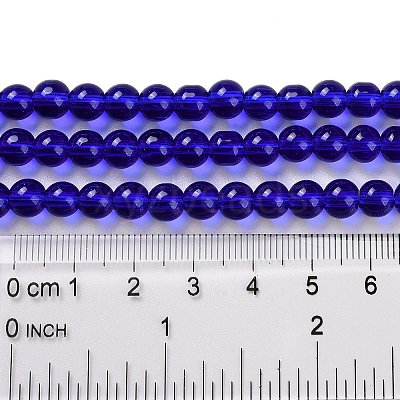 Glass Round Bead Strands GLAA-I028-6mm-13-1