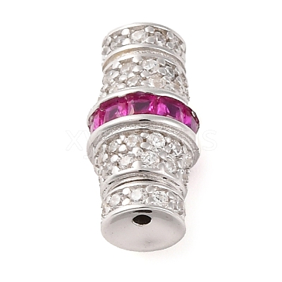 925 Sterling Silver Micro Pave Cubic Zirconia Screw Clasps STER-U005-03P-03-1