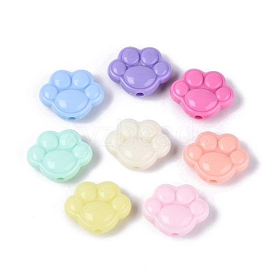 Opaque Plastic Beads X-KY-N025-23-1