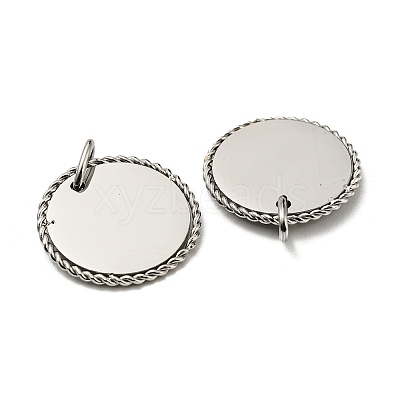 Non-Tarnish 304 Stainless Steel Pendants STAS-L022-183P-1