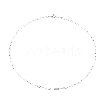 Non-Tarnish 304 Stainless Steel Paperclip Chain NJEW-H205-01P-1