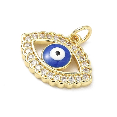 Brass Micro Pave Cubic Zirconia Pendants KK-H255-02B-G01-1