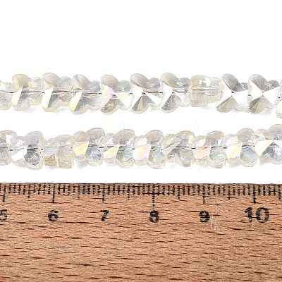 Electroplate Glass Beads Strands EGLA-Q135-04A-A08-1