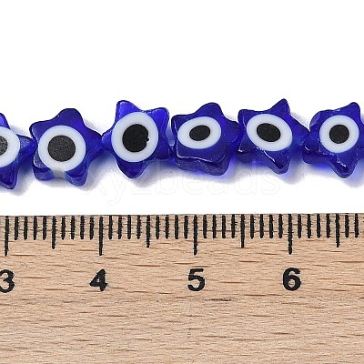 Handmade Evil Eye Lampwork Beads Strands LAMP-G166-02E-1