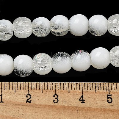 Crackle Glass Beads Strands GLAA-U001-8mm-07-1