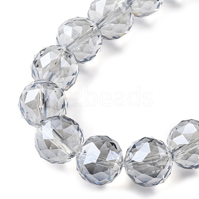 Transparent Electroplate Glass Beads Strands EGLA-N002-34F-F03-1