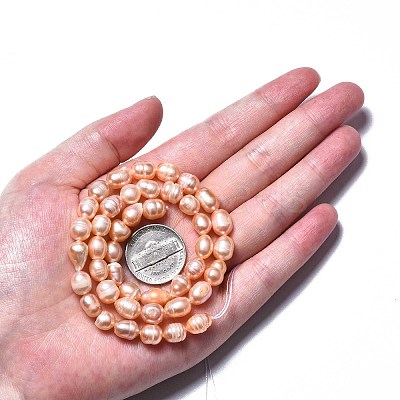 Natural Cultured Freshwater Pearl Beads Strands LS-PEAR-N012-06B-1