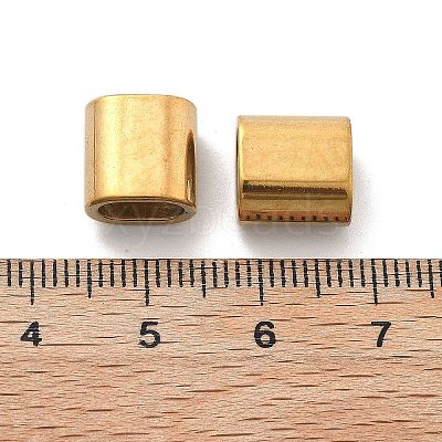 Ion Plating(IP) 304 Stainless Steel Slide Charms STAS-R138-02G-1