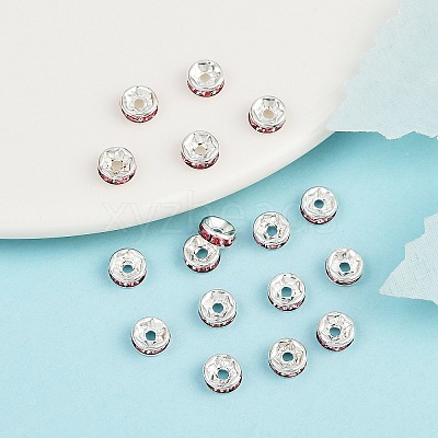 Brass Grade A Rhinestone Spacer Beads RB-A014-Z6mm-23S-1