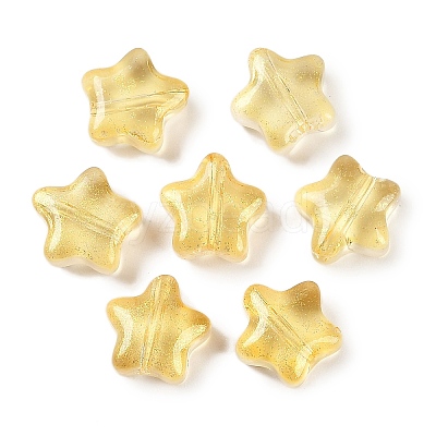 Transparent Spray Painted Glass Beads X1-GLAA-NH0003-01D-1